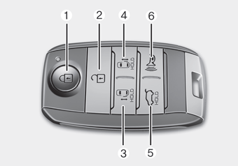 Kia Carnival: Smart key function. Type B