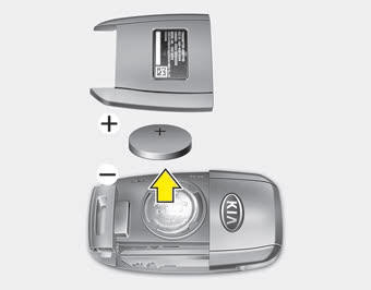 Kia Carnival: Battery replacement. The transmitter uses a 3 volt lithium battery which will normally last for several