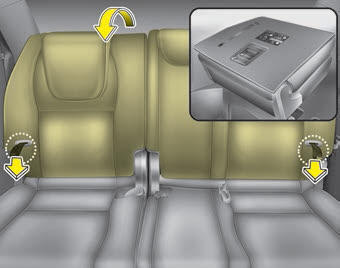 Kia Carnival: Rear seat adjustment. 