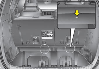 Kia Carnival: Using a child restraint system. 3rd row seat