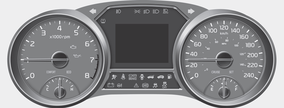 Kia Carnival: Instrument cluster. Type B