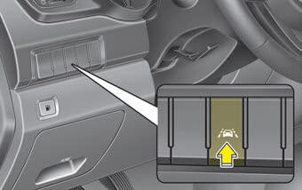 Kia Carnival: Lane departure warning system (LDWS). This system detects the lane with a sensor at the front windshield and notifies