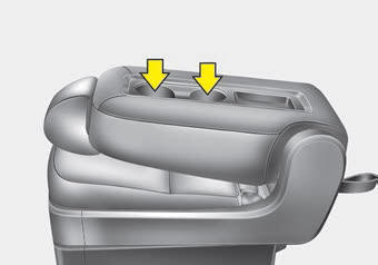 Kia Carnival: Cup holder. Rear