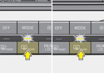 Kia Carnival: Rear window defroster. Automatic type